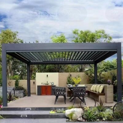 Nhà Chòi Sân Vườn Tự Động ALUMINUM PERGOLA