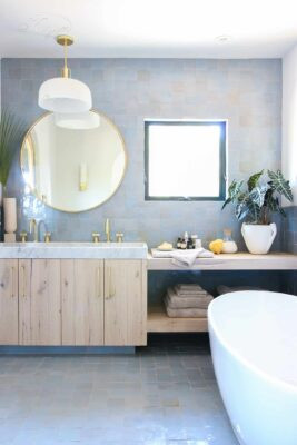 Gạch Zellige Vẻ đẹp thủ công nâng tầm thiết kế phòng tắm hiện đại