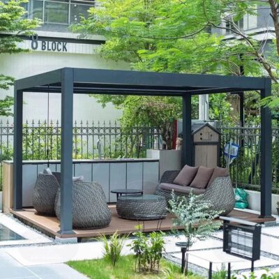 Nhà Chòi Tự Động Sân Vườn – Aluminum Pergola Đẳng Cấp