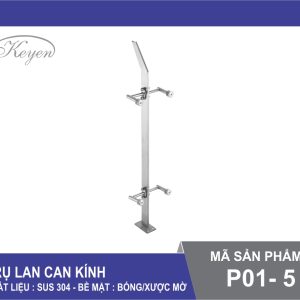 Trụ Lan Can Kính P01-5