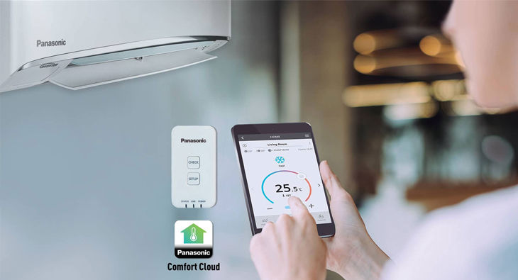 Kết nối thông minh qua ứng dụng Panasonic Comfort Cloud