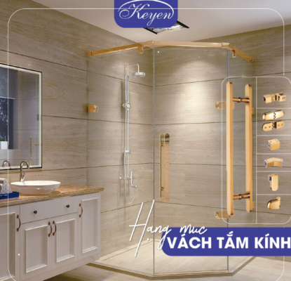 Các lưu ý khi lựa chọn phụ kiện phòng tắm kính cường lực phù hợp