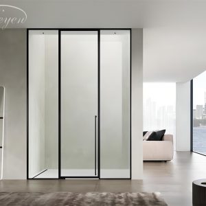 Phòng tắm kính vách kính nhà tắm MS-900 hệ slim INOX304 full viền